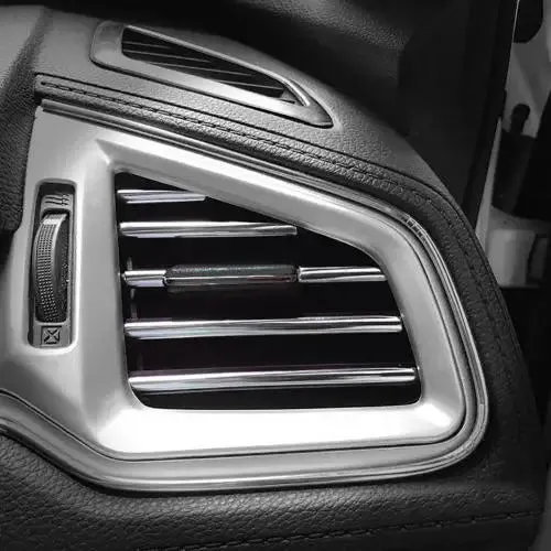 10Pcs 20cm Universal  Car Air Conditioner Outlet Decorative U Shape Moulding Trim Strips Decor Car Styling Accessories