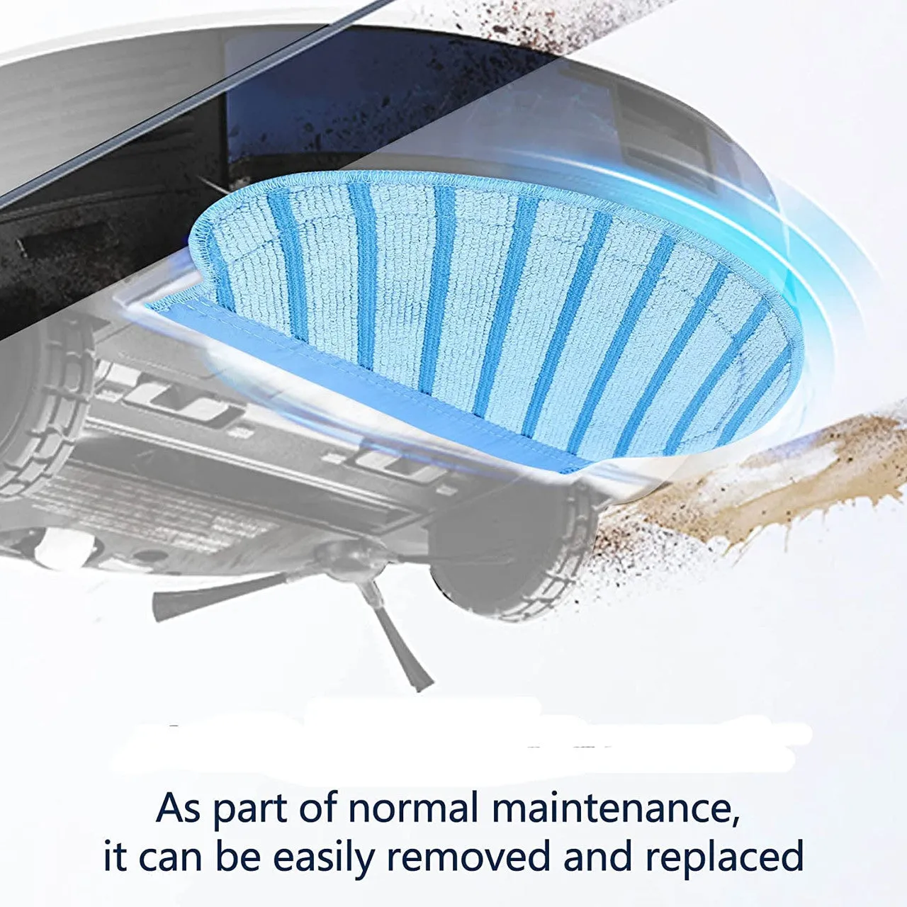 10x Washable Mopping Pads | Compatible with Ecovacs Deebot Ozmo 700, 750, 920, 950, N7 & T5
