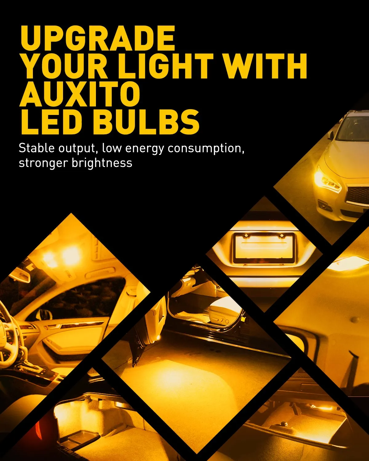 194 LED Interior Light Bulb Amber Yellow