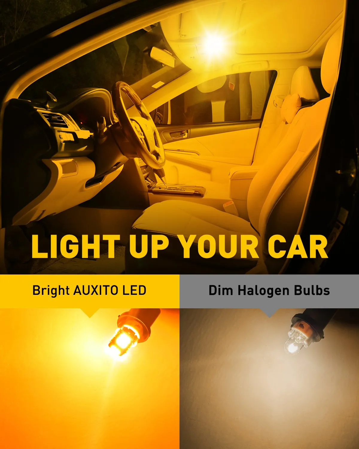 194 LED Interior Light Bulb Amber Yellow