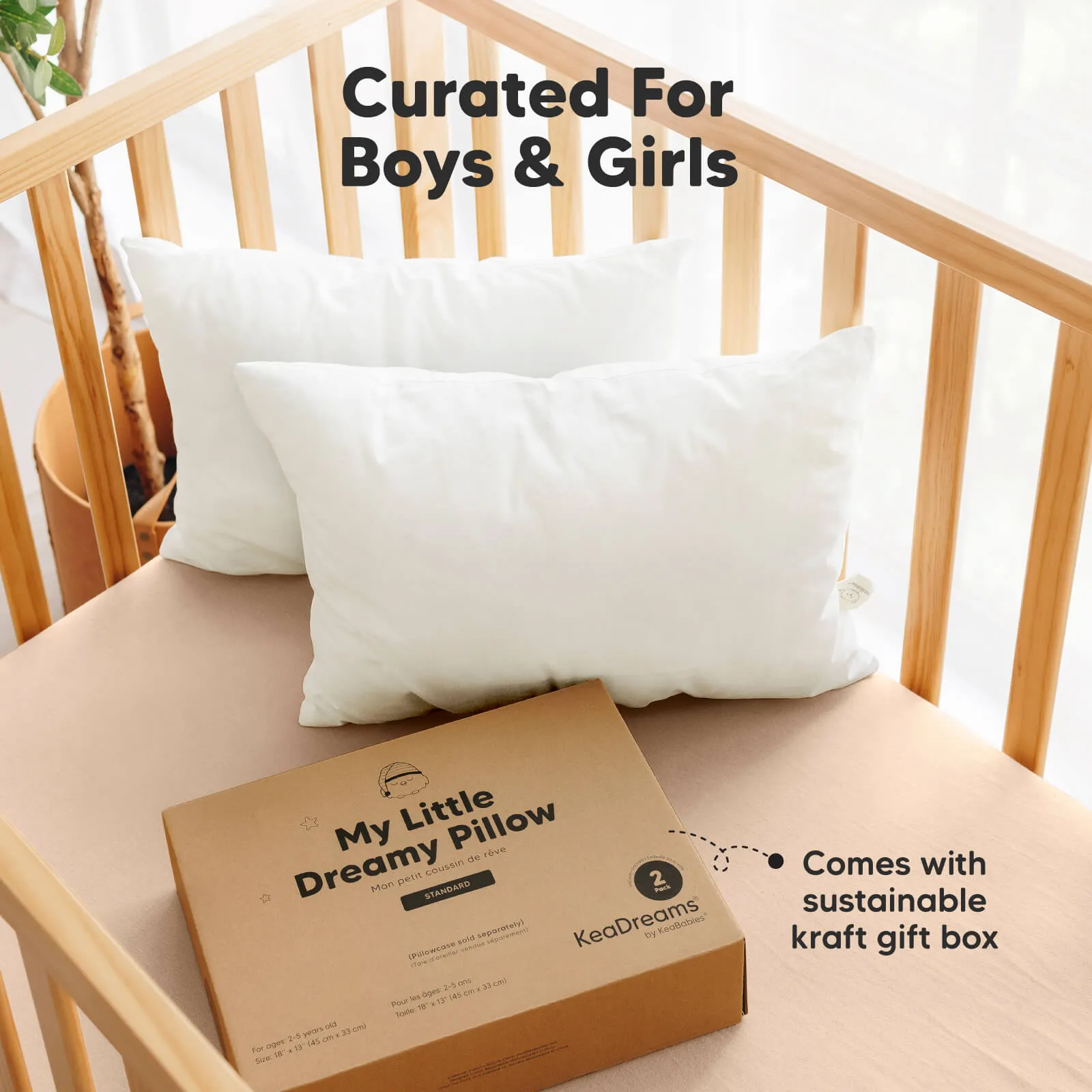 2-Pack Toddler Pillows
