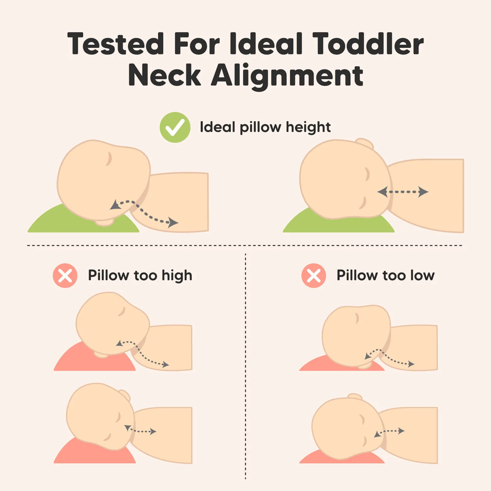 2-Pack Toddler Pillows