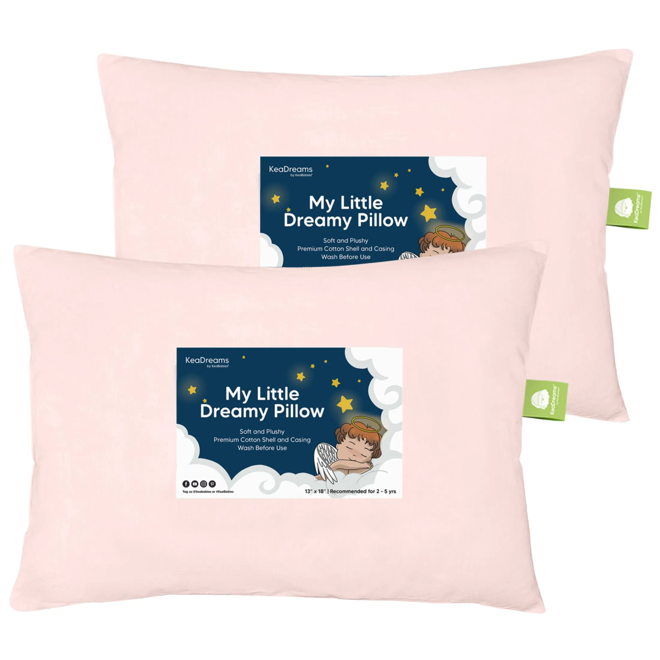 2-Pack Toddler Pillows