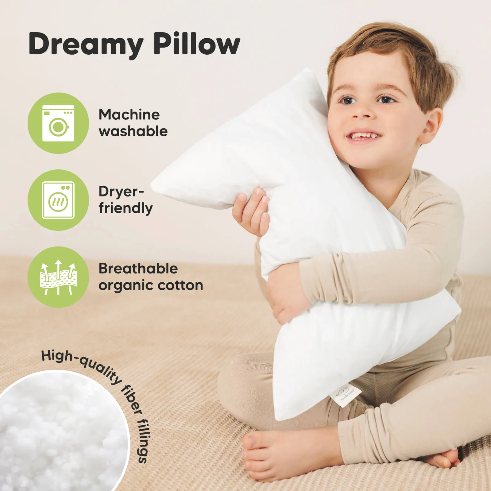 2-Pack Toddler Pillows