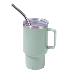 3oz Green Sublimation Mini Car Cup | 304 Stainless Steel | Insulated Whiskey Shot Glass | Portable Straw Beer Cup
