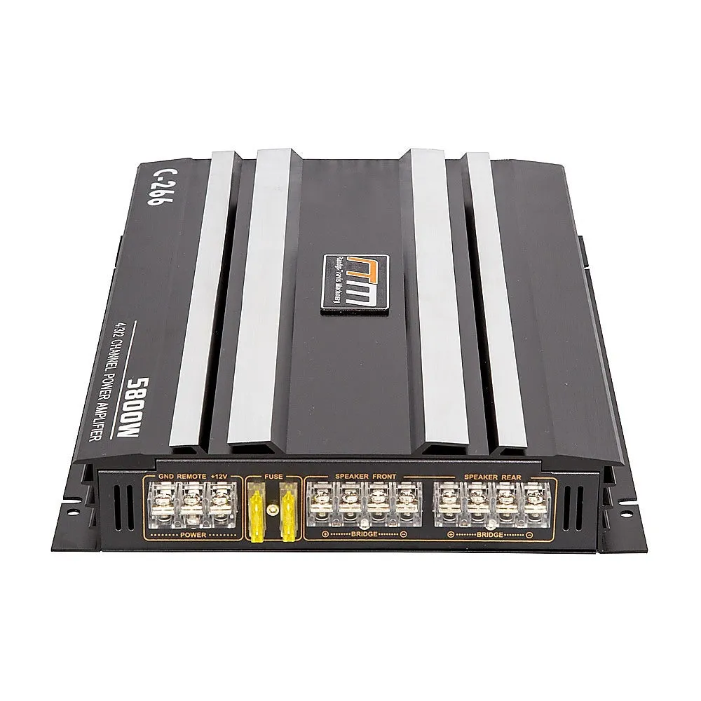 5800W 4-Channel Car Truck Amplifier | Stereo Audio Speaker Amp System | High-Power Sound Device