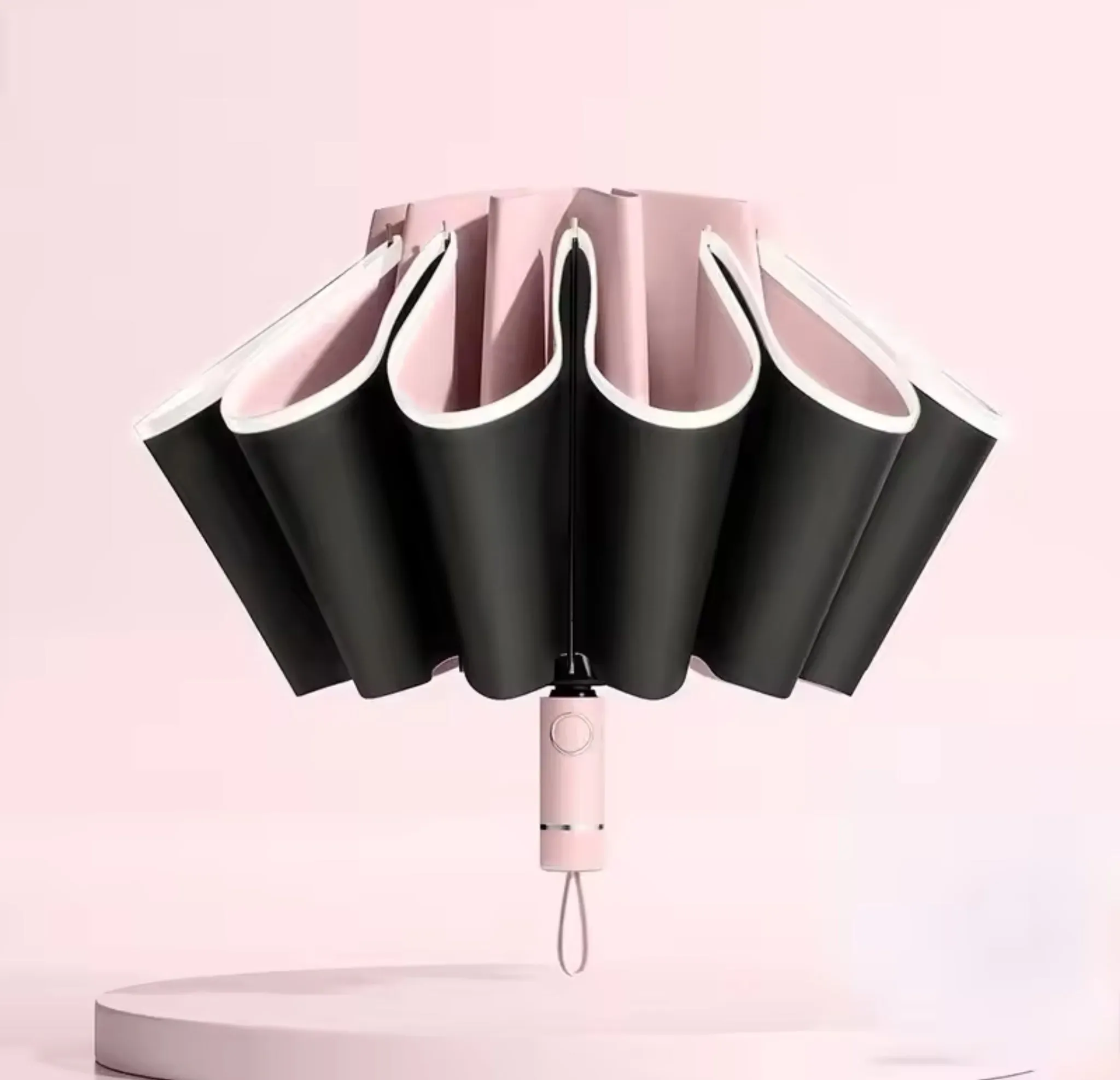 Automatic Open Large Compact Reverse Umbrella for Rain