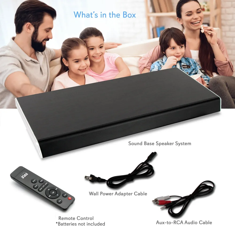 Bluetooth Tabletop Tv Sound Base Soundbar Digital Speaker System