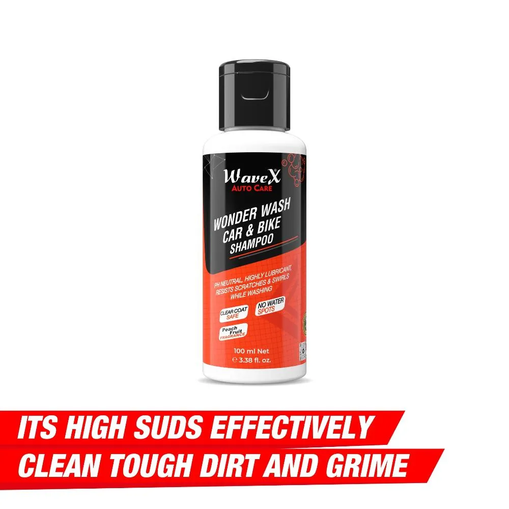 Car Cleaning Kit  Contains Car Polish, Car Dashboard Polish, Car Shampoo, Car Perfume, 2 Microfiber Towel and 2 Applicators
