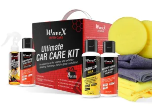 Car Cleaning Kit  Contains Car Polish, Car Dashboard Polish, Car Shampoo, Car Perfume, 2 Microfiber Towel and 2 Applicators