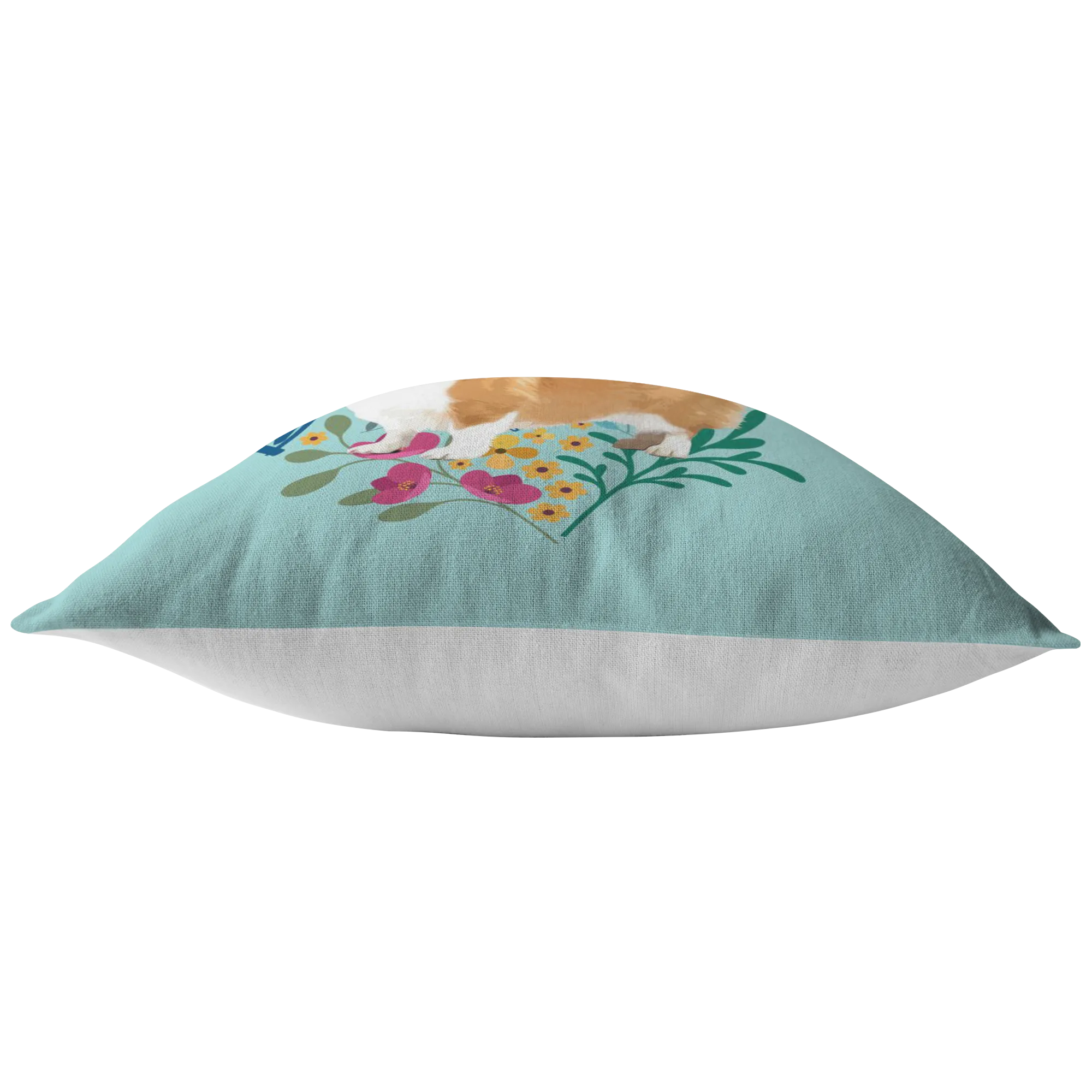 Corgi - Heart Shape Flower Pillow