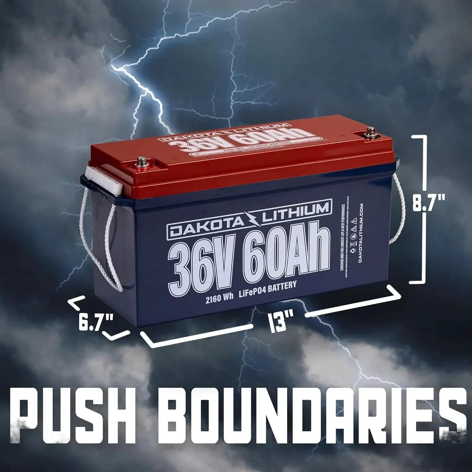 Dakota Lithium 36V 60Ah Deep Cycle LiFeP04 Single Battery