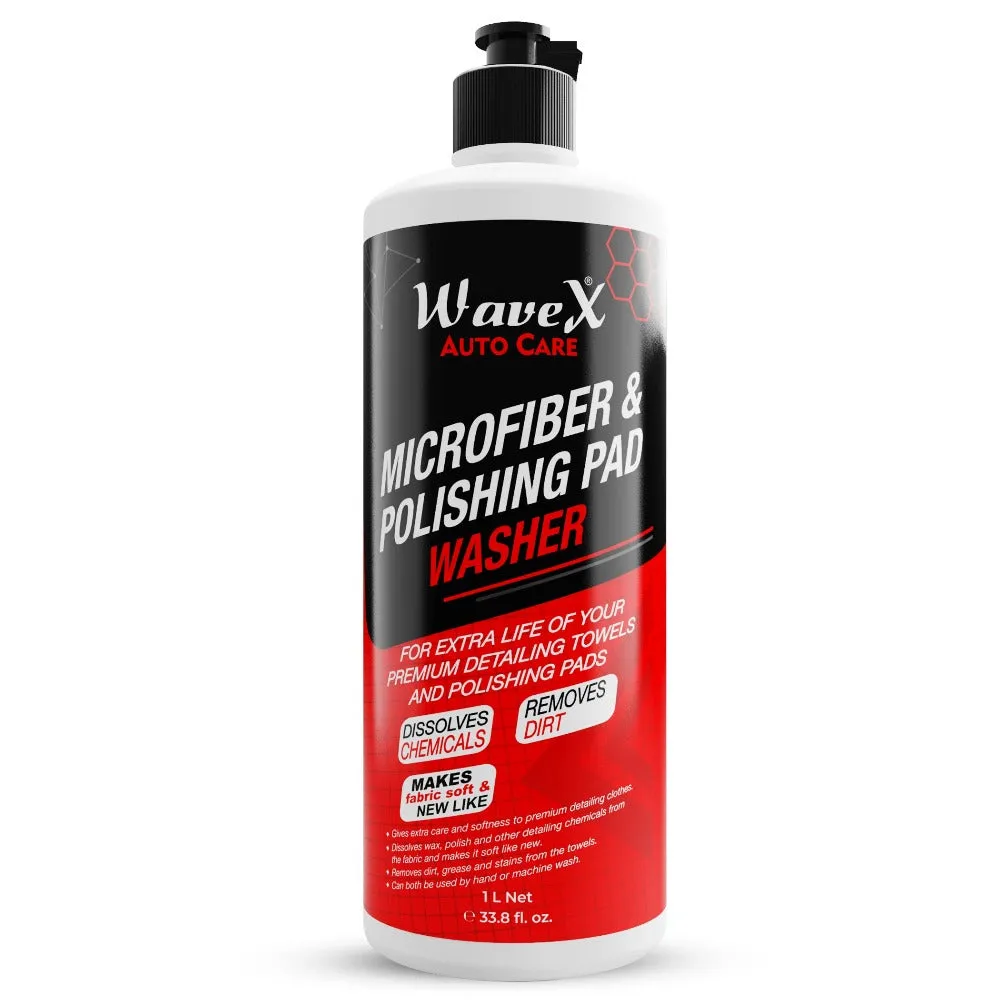 Microfiber Washer Liquid, Dissolves Wax, Polish and Other Detailing Chemicals Makes Fabric Soft and New