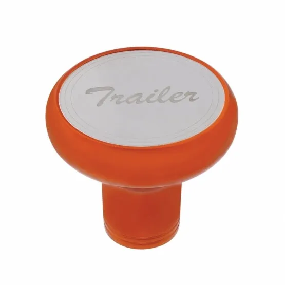 "Trailer" Deluxe Aluminum Screw-On Air Valve Knob w/ Stainless Plaque