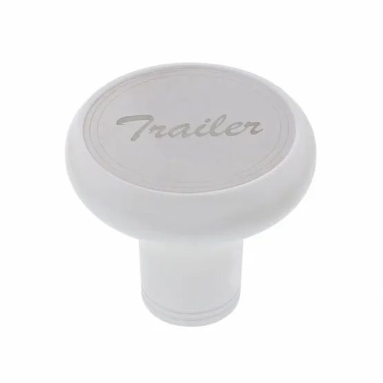 "Trailer" Deluxe Aluminum Screw-On Air Valve Knob w/ Stainless Plaque